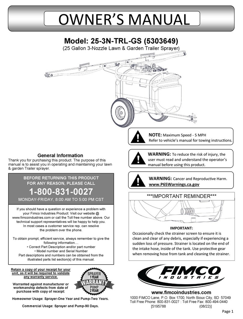 Fimco 25-3N-TRL-GS owner's manual