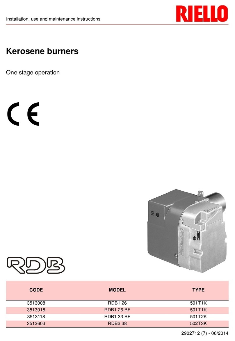 Riello RDB 1 26 Quick start guide