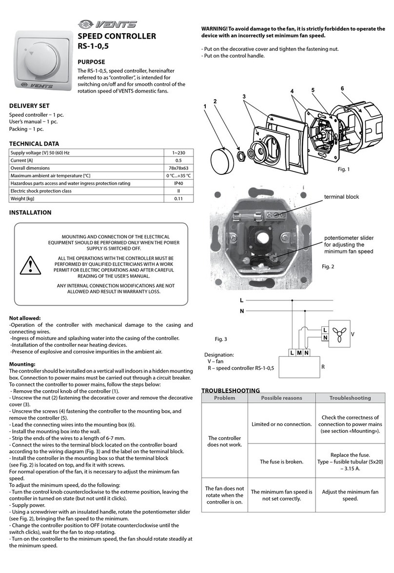 Vents RS-1-0,5 User manual