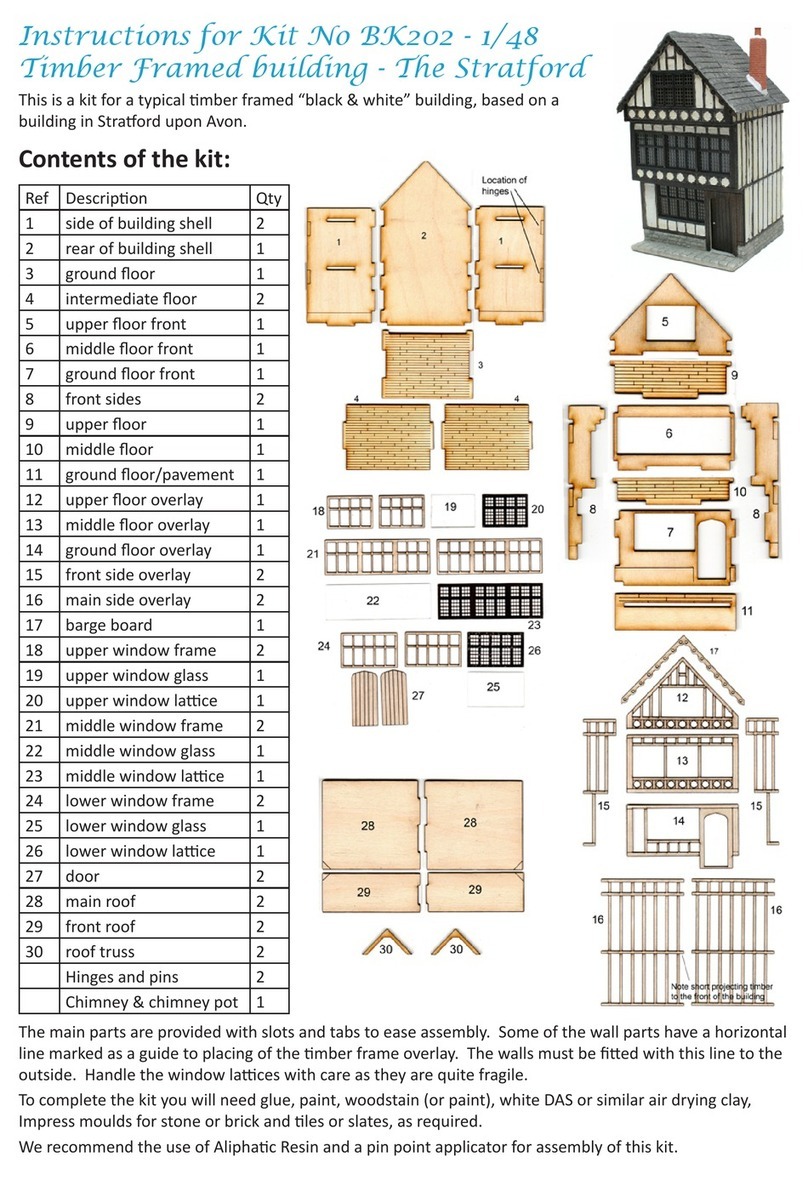 Malcolm's Miniatures Stratford BK202 instructions
