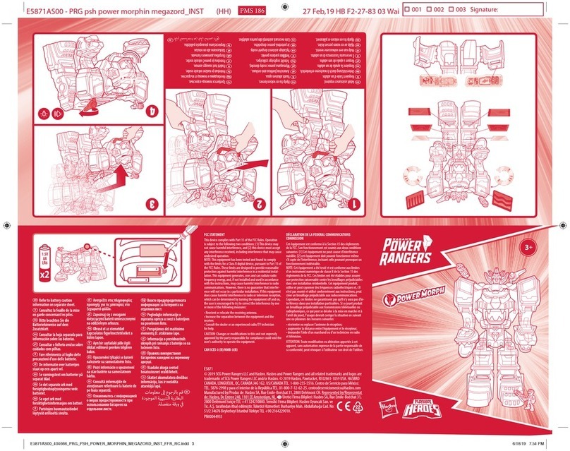 Hasbro Playskool HEROES Saban's Power Rangers Power Morph... User manual Hasbro Playskool HEROES Saban's Power Rangers Power Morph... User manual