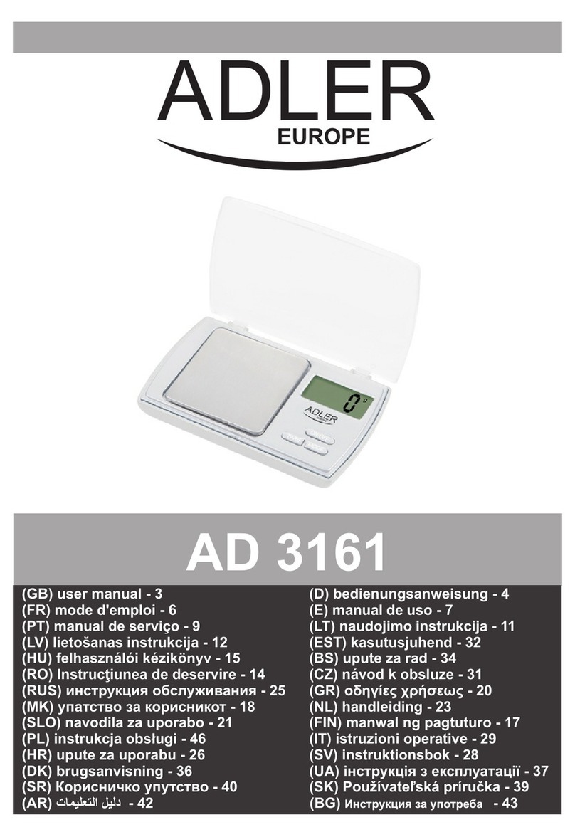 Adler AD 3161 User manual