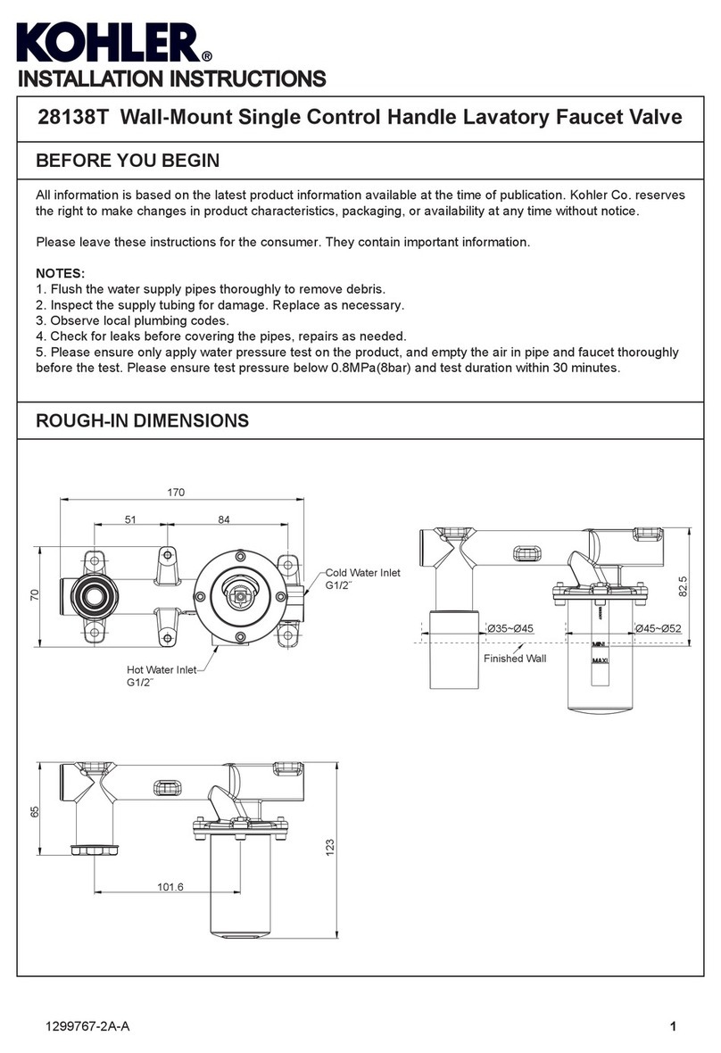 Kohler 28138T User manual