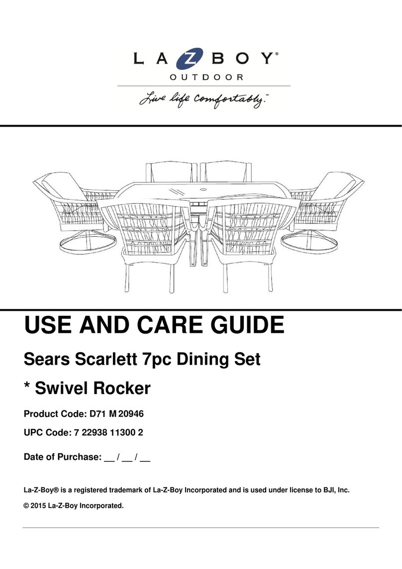 LAZBOY Sears Scarlett D71 M 20946 Use and care guide LAZBOY Sears Scarlett D71 M 20946 Use and care guide