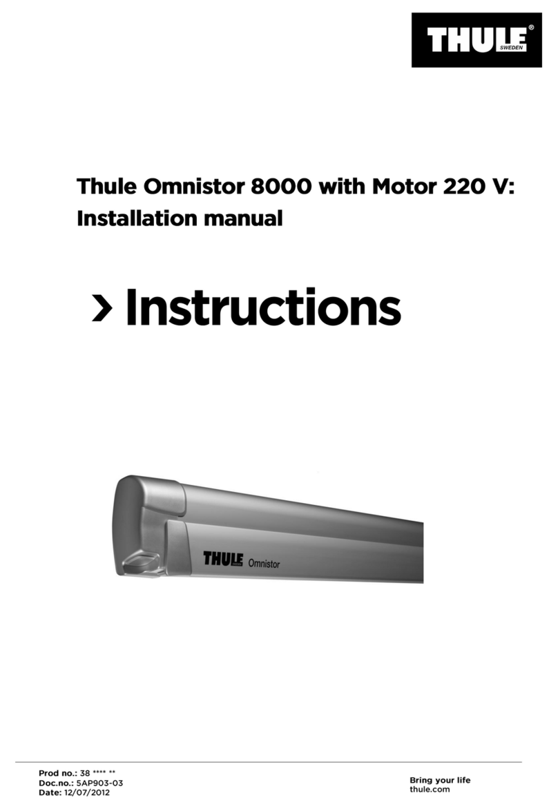 Thule Omnistor 8000 installation manual