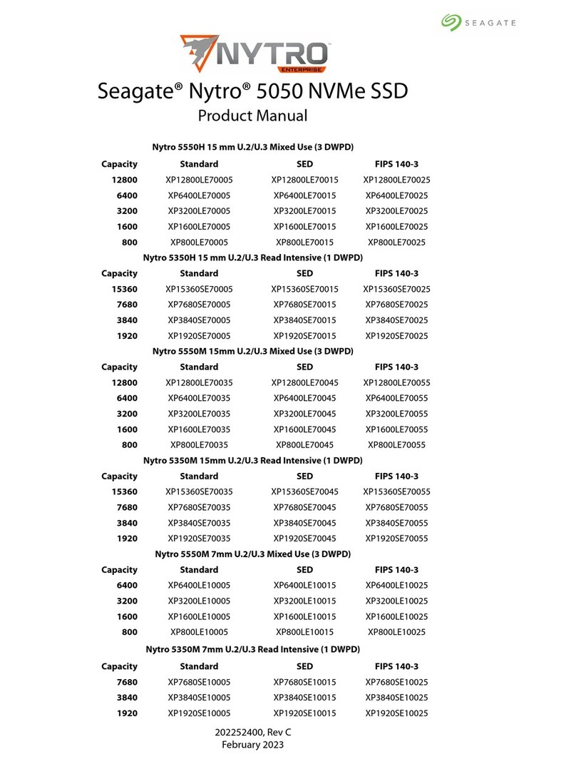 Seagate Nytro 5050 User manual