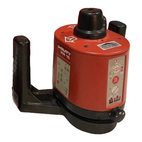 Hilti PR 15 operating instructions
