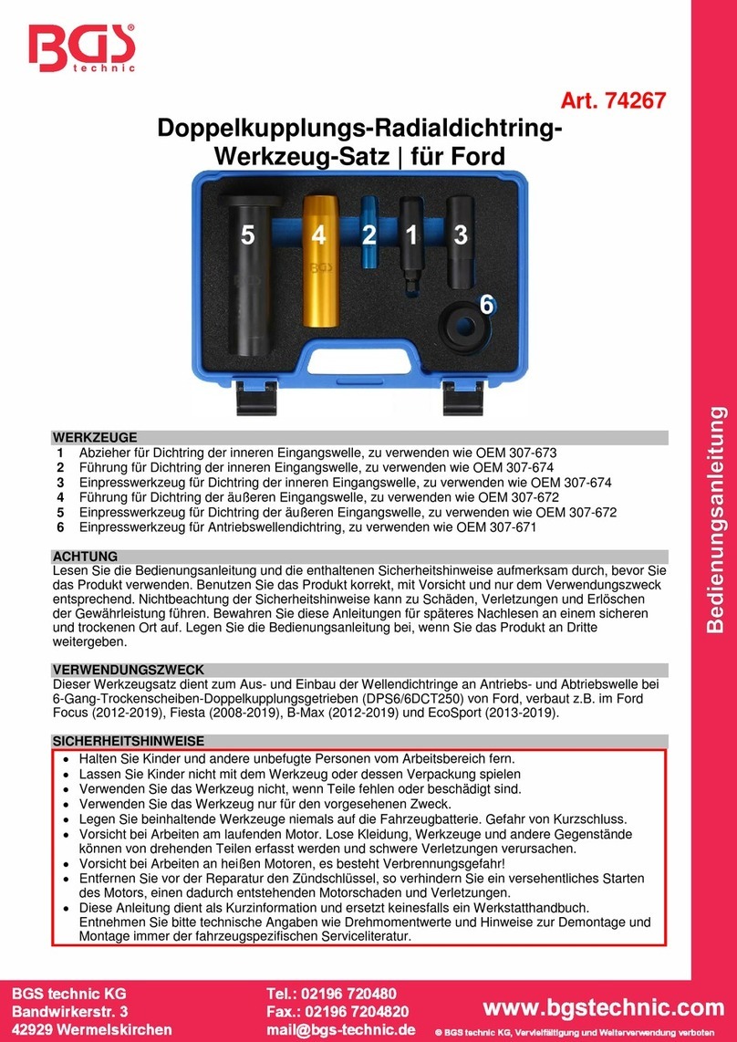 BGS technic 74267 User manual