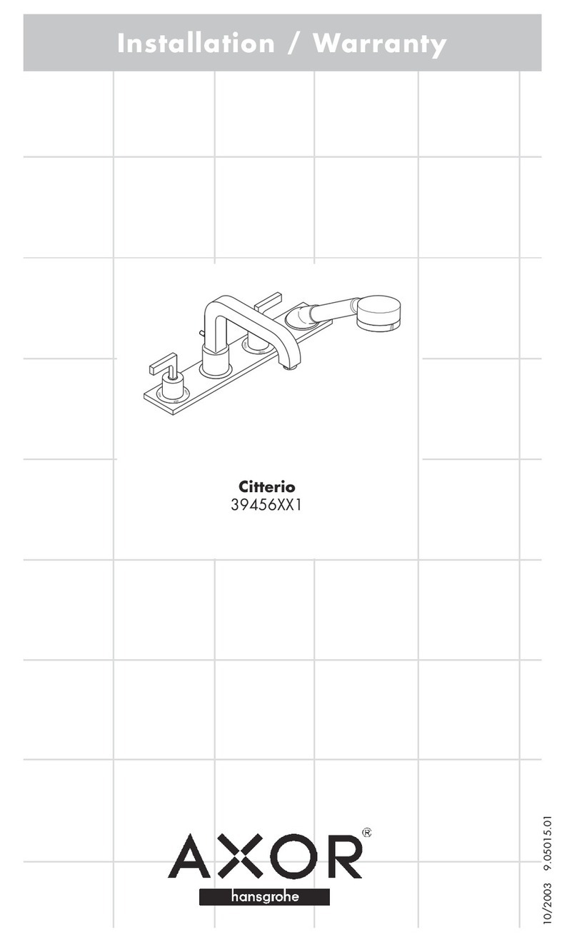 Hans Grohe AXOR Citterio 39456 1 Series User manual