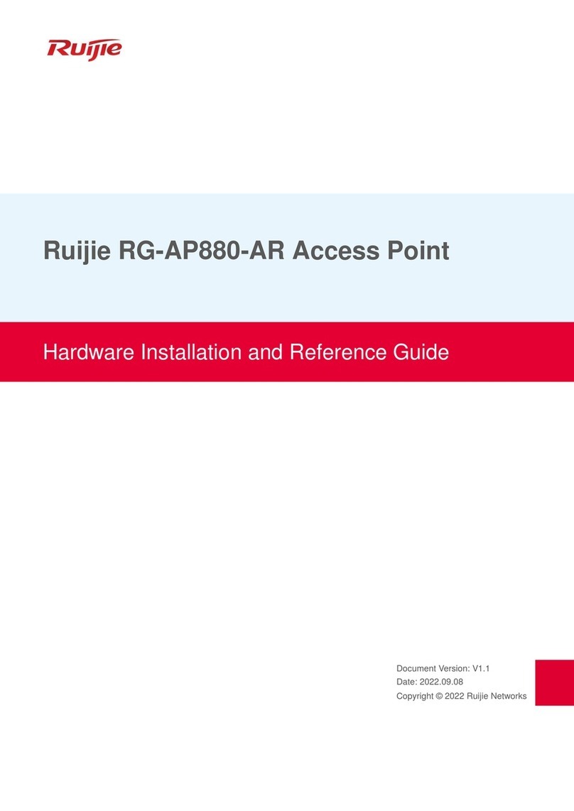 Ruijie RG-AP880-AR Installation and operating manual