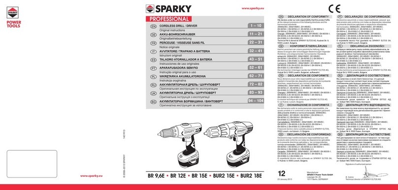 Sparky Group BR 12E Original instructions Sparky Group BR 12E Original instructions