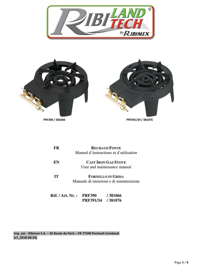Ribimex RIBI LAND TECH PRF390 User and maintenance manual