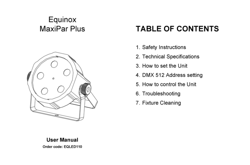 PRO Light Equinox MaxiPar Plus user manual