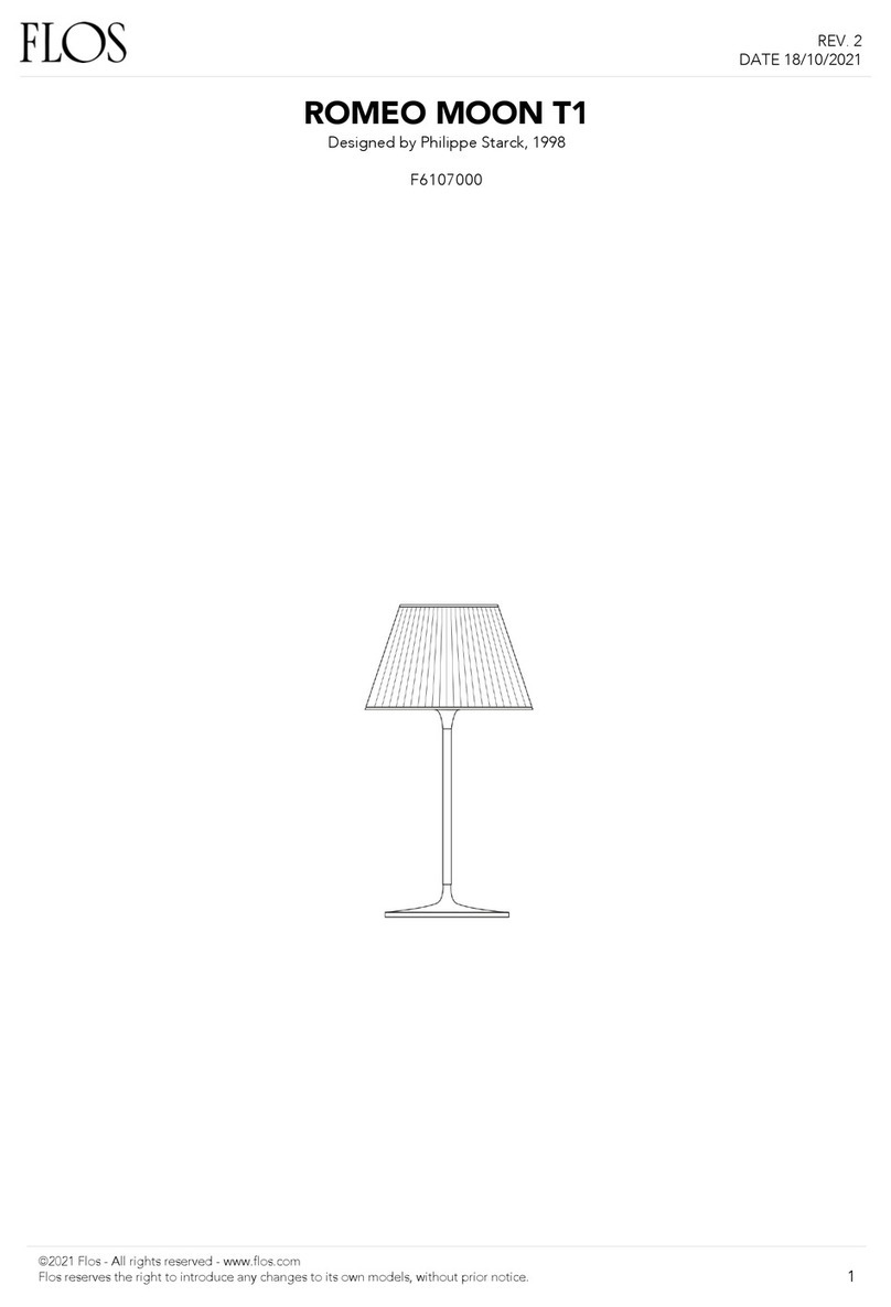 FLOS ROMEO MOON T1 User manual FLOS ROMEO MOON T1 User manual
