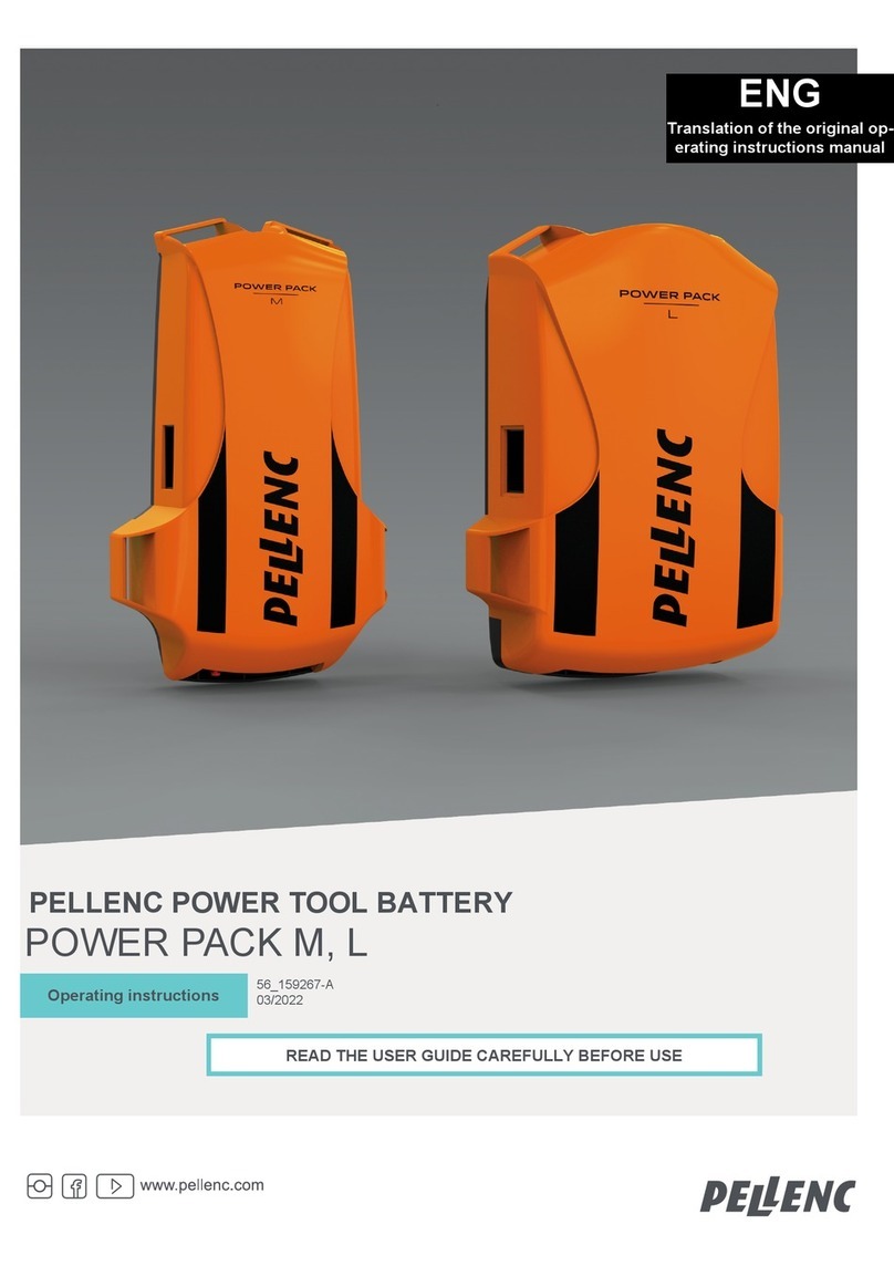pellenc POWER PACK M operating instructions