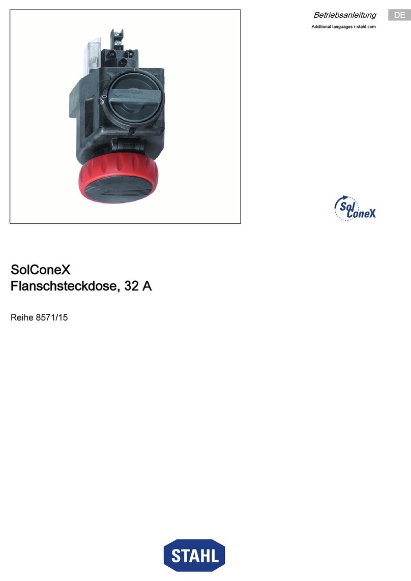 Stahl SolConeX 8571/15 Series operating instructions