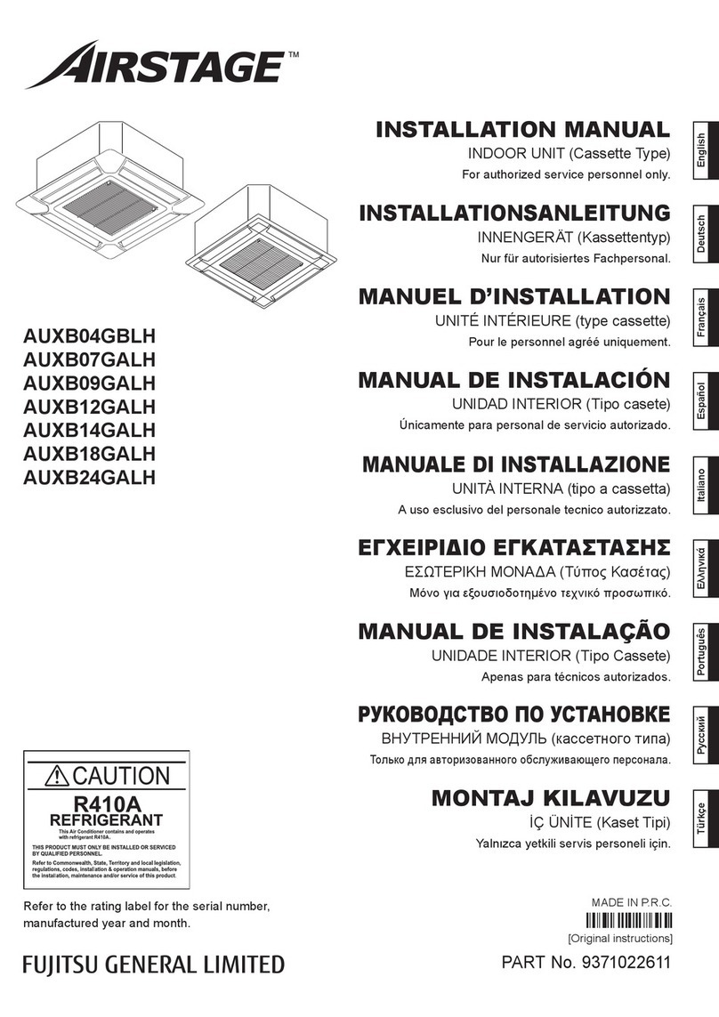 Fujitsu AUXB09GALH User manual