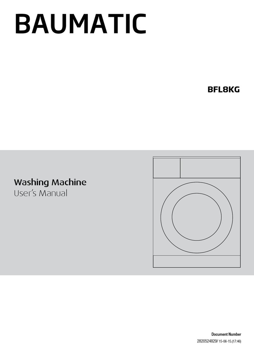 Baumatic BFL8KG User manual