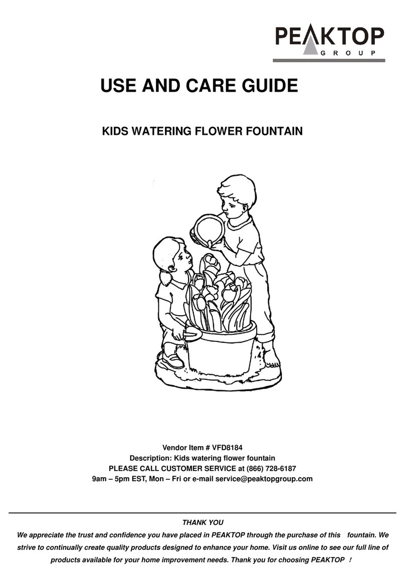 PEAKTOP VFD8184 Use and care guide