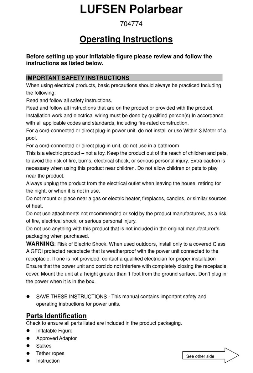 LUFSEN Polarbear 704774 operating instructions