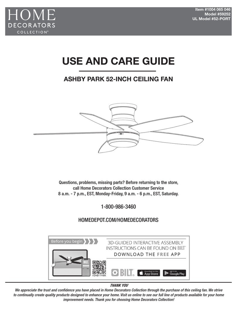 Home Decorators Collection 1004 065 046 Use and care guide