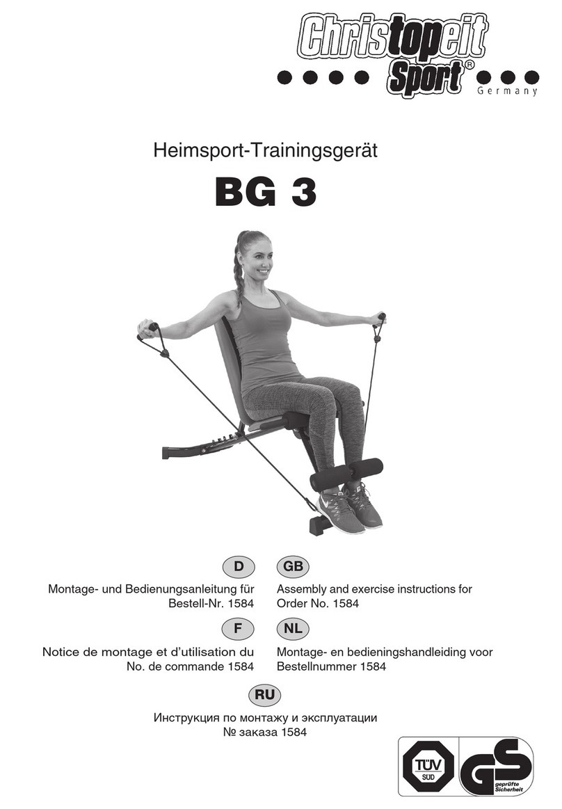 Christopeit Sport BG 3 Assembly and exercise instructions
