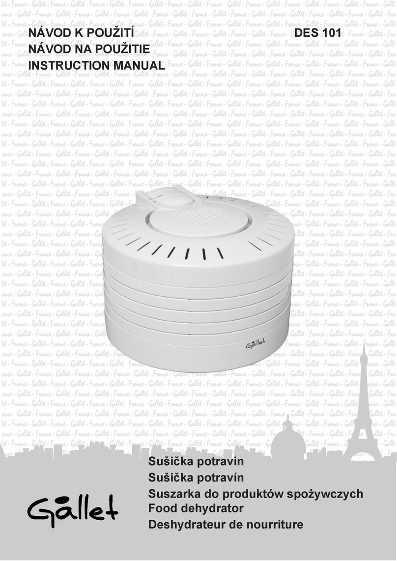 Gallet DES101 instruction manual