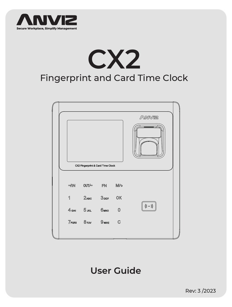 Anviz CX2 User manual
