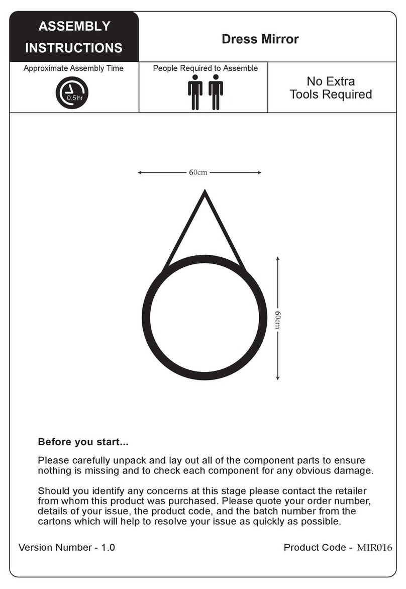 Julian Bowen MIR016 User manual