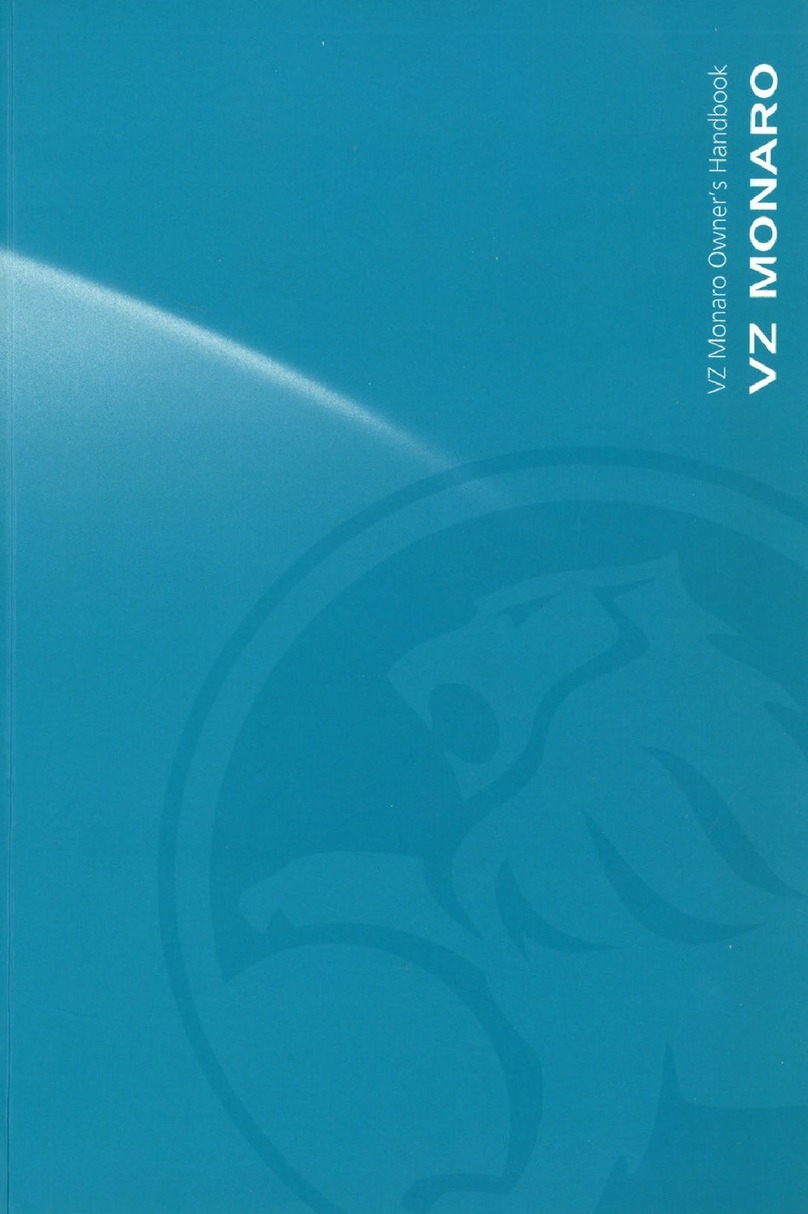 HOLDEN VZ MONARO CV8 2004 User guide HOLDEN VZ MONARO CV8 2004 User guide