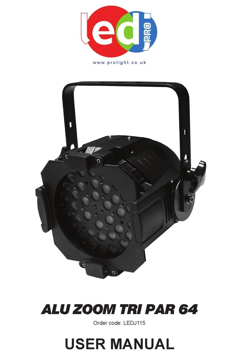 Ledj ALU ZOOM PAR 64 User manual