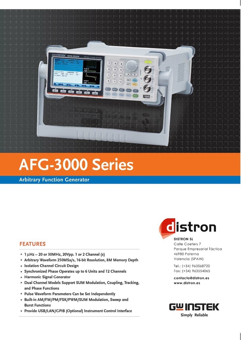 GW Instek AFG-3000 Series User manual