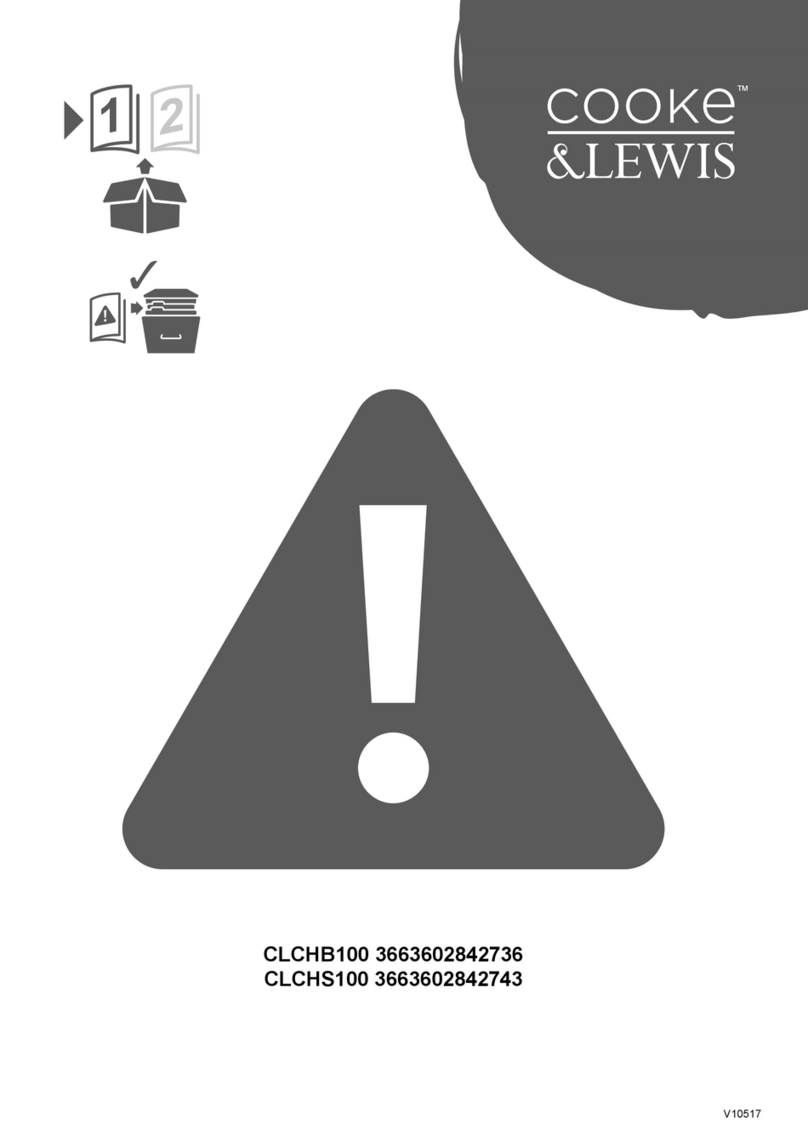 Cooke & Lewis CLCHB100 User manual