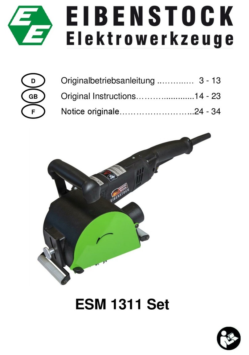 EIBENSTOCK ESM 1311 Set User manual