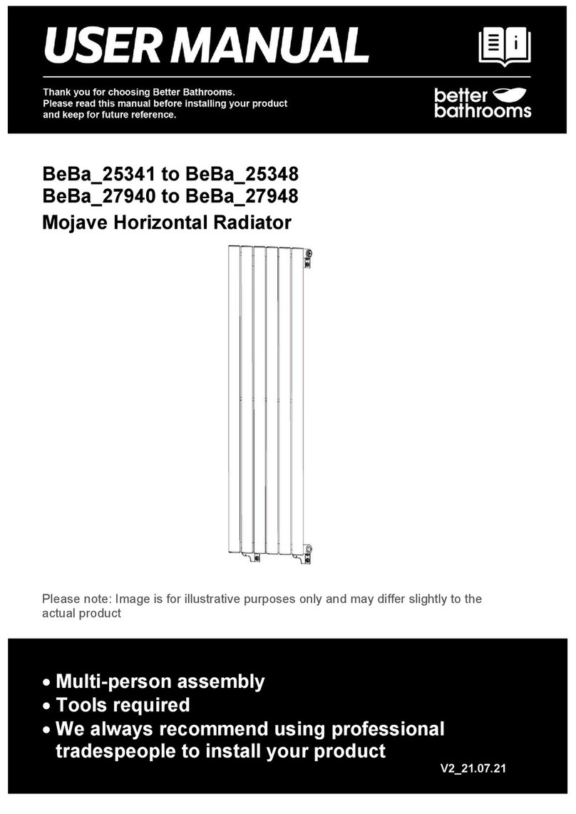 Better Bathrooms Mojave BeBa 25341 user manual