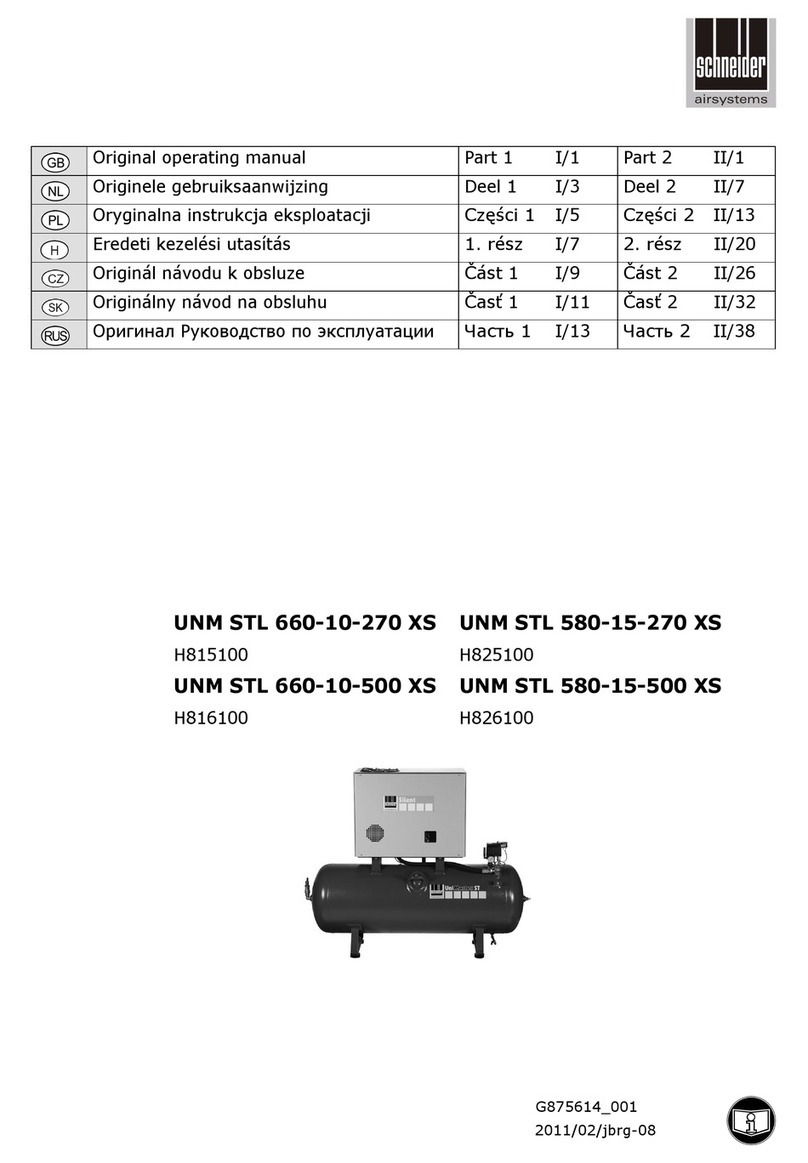 Schneider Airsystems UNM STL 660-10-270 XS User manual Schneider Airsystems UNM STL 660-10-270 XS User manual