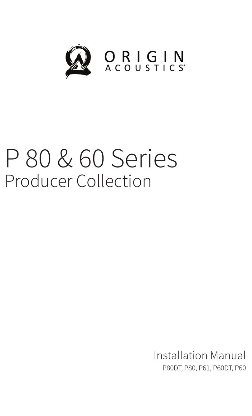 Origin Acoustics P80 installation manual