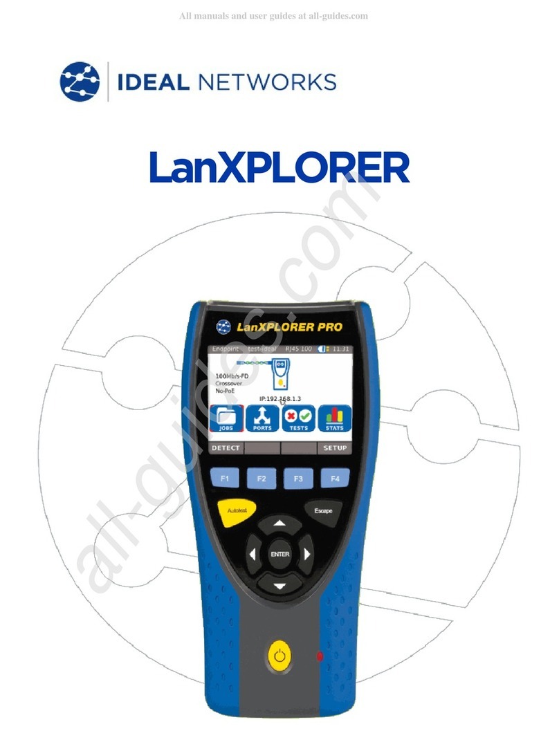 IDEAL Networks LanXPLORER User manual