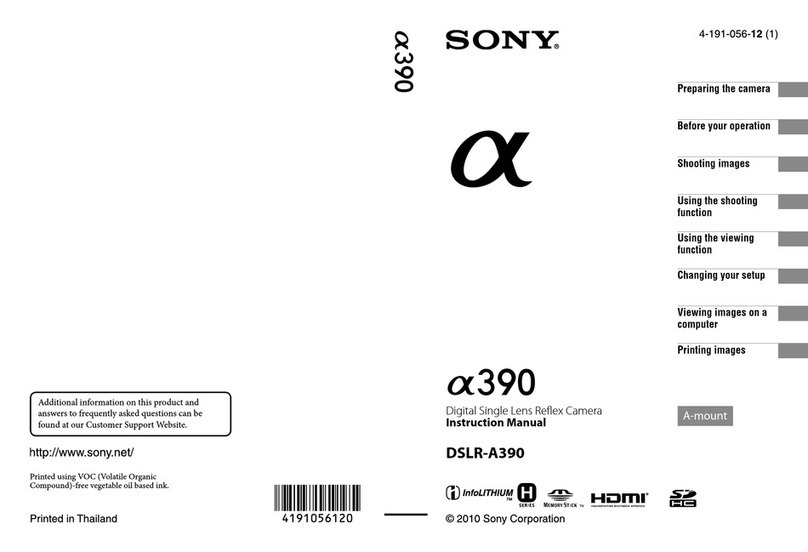 Sony a390 User manual