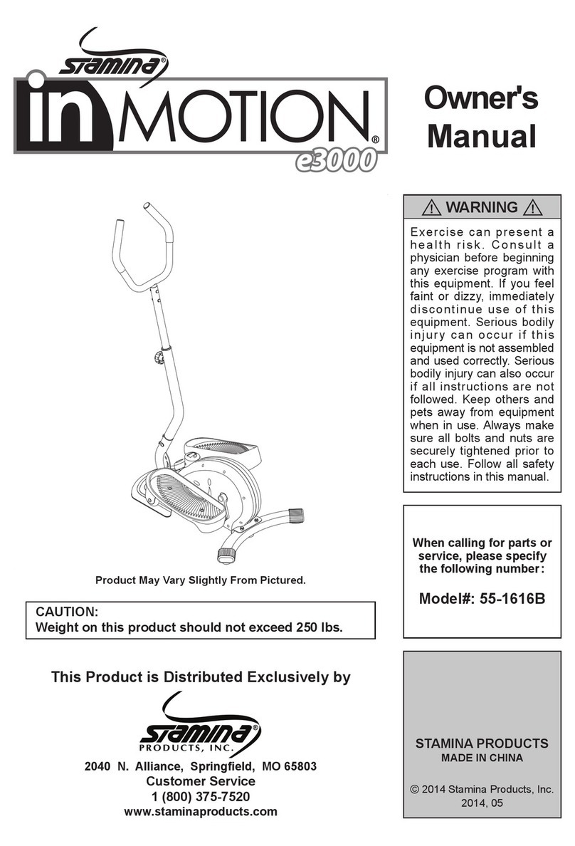 Stamina in motion e3000 User manual