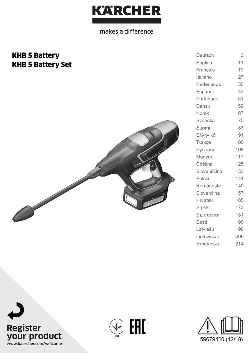 Kärcher KHB 5 Battery User manual