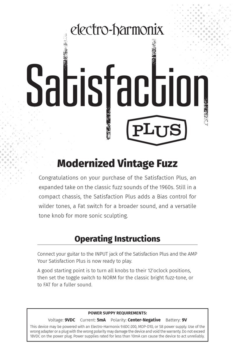 Electro-Harmonix Satisfaction Plus User manual