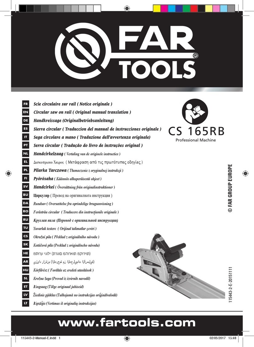Far Tools CS 165RB manual