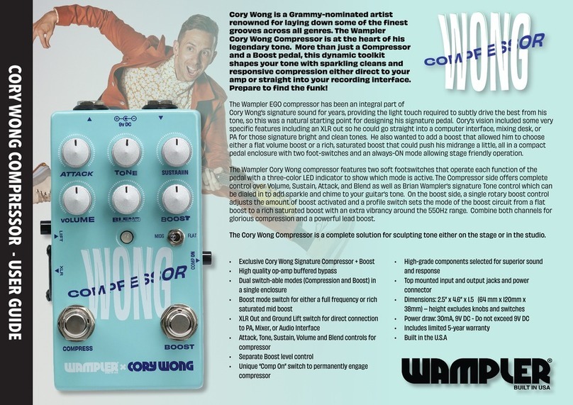 Wampler Cory Wong compressor Operating manual