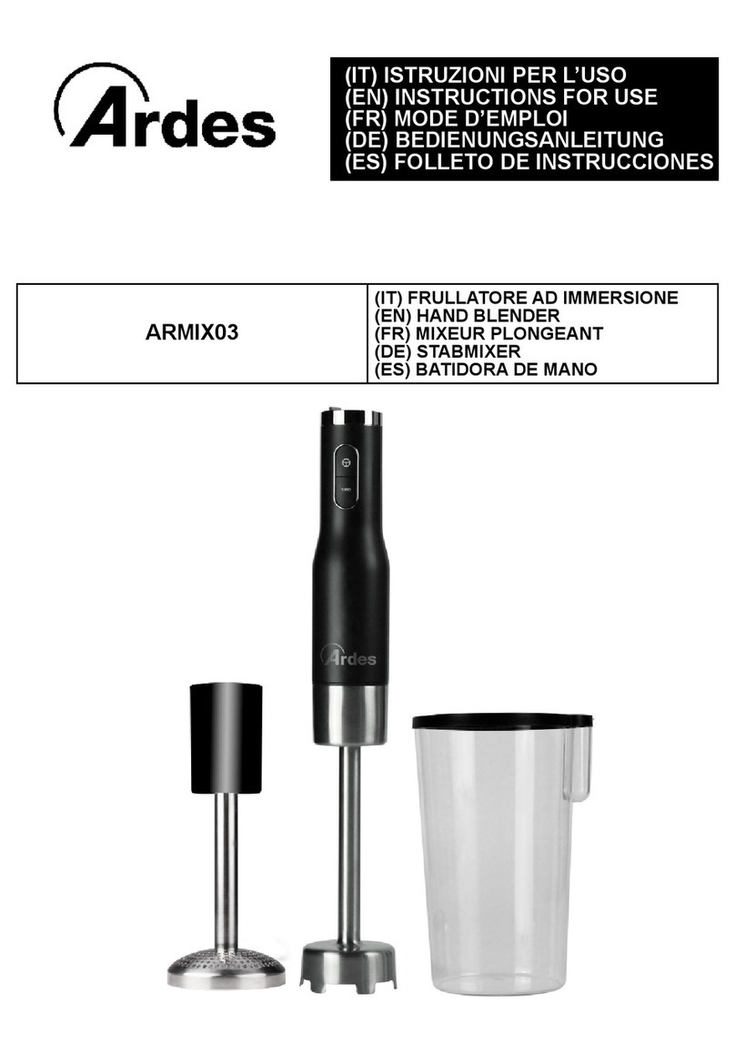 ARDES ARMIX03 Instructions for use