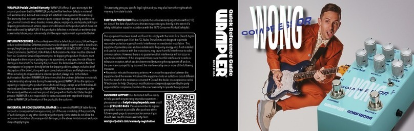 Wampler WONG User manual