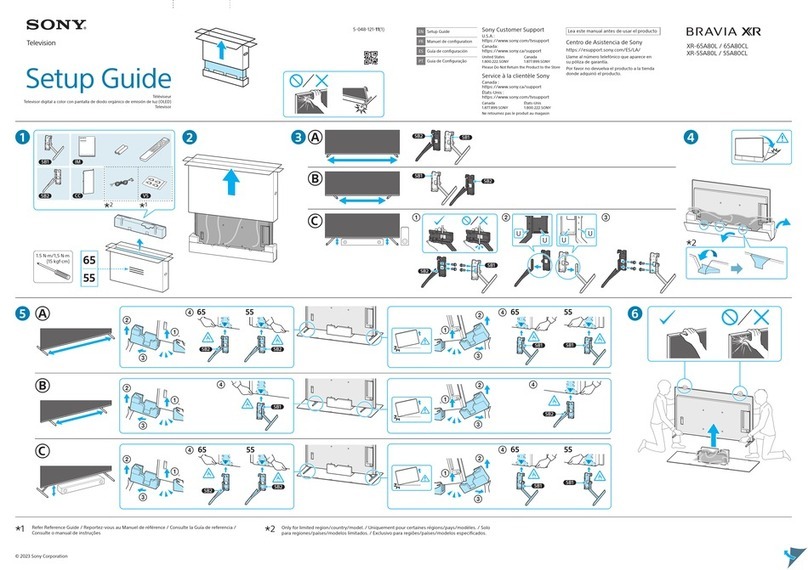 Sony XR-65A80L User manual