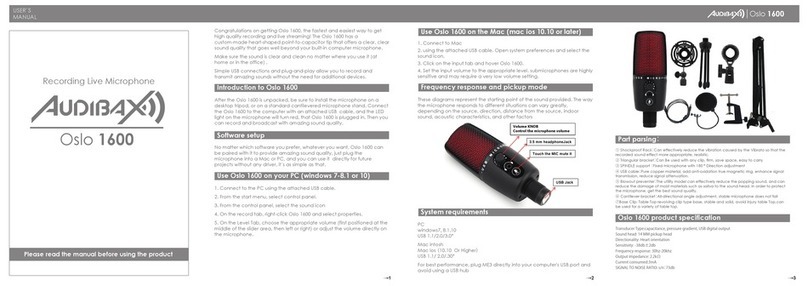 Audibax Oslo 1600 user manual
