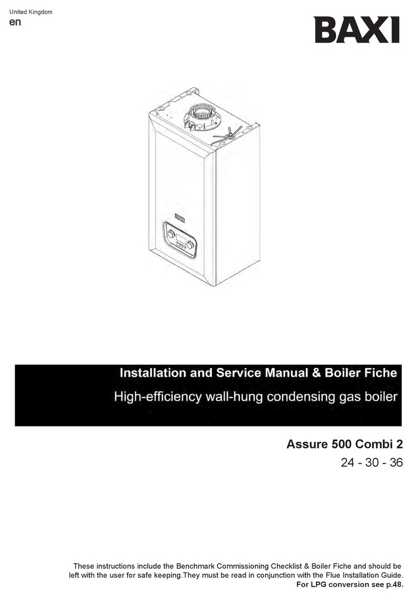 Baxi Assure 500 Combi 2 Installation and service manual
