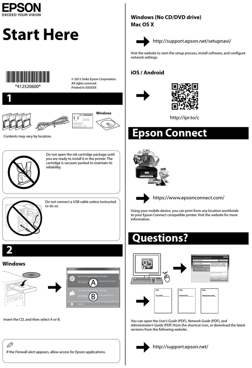 Epson WF-3621 Instruction Manual